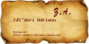 Zádori Adrienn névjegykártya
